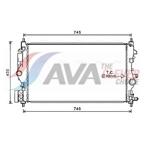 Chladič motora AVA QUALITY COOLING OL2683