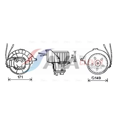 Vnútorný ventilátor AVA QUALITY COOLING OL8627