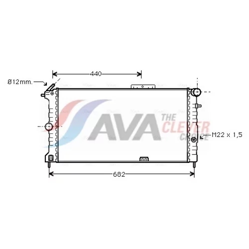 Chladič motora AVA QUALITY COOLING OLA2190