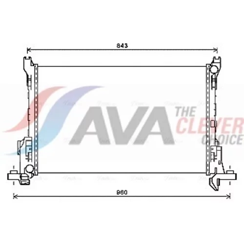 Chladič motora AVA QUALITY COOLING RT2624