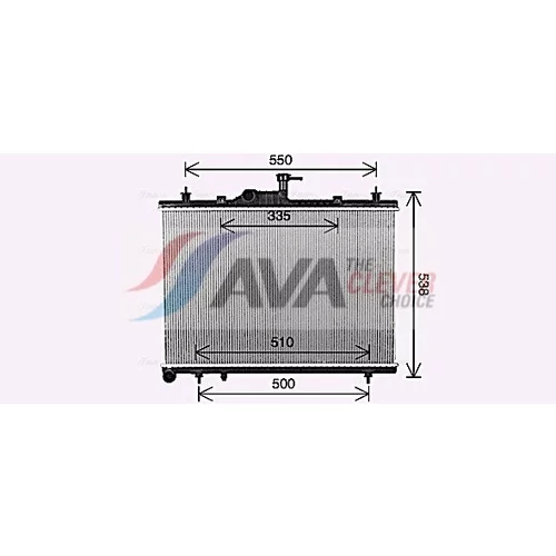 Chladič motora RT2650 (AVA QUALITY COOLING) - obr. 1