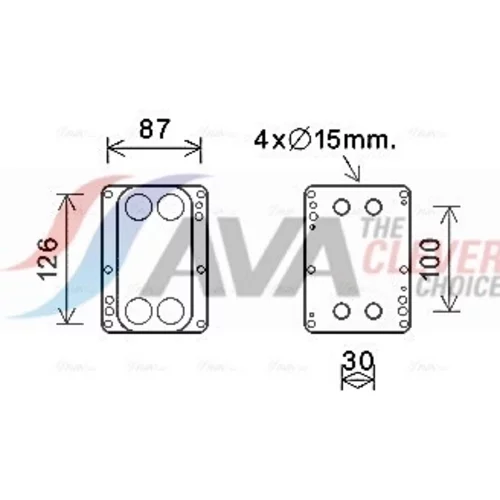 Chladič motorového oleja AVA QUALITY COOLING RT3631