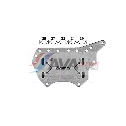 Chladič motorového oleja AVA QUALITY COOLING RT3657