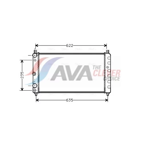 Chladič motora AVA QUALITY COOLING SAA2003