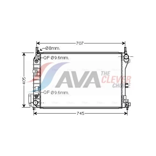 Chladič motora AVA QUALITY COOLING SBA2059