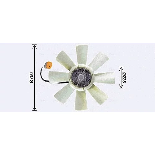 Spojka ventilátora chladenia SCF086 (AVA QUALITY COOLING)
