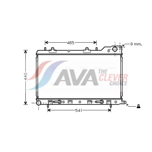 Chladič motora AVA QUALITY COOLING SU2054