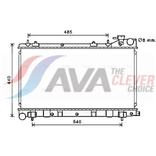 Chladič motora AVA QUALITY COOLING SU2103