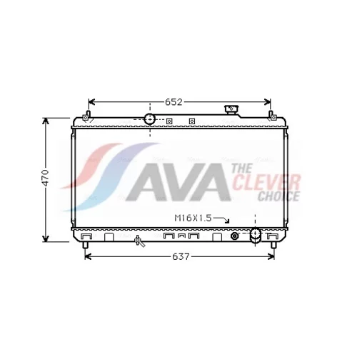 Chladič motora AVA QUALITY COOLING TO2235