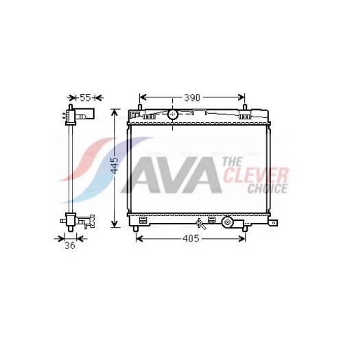 Chladič motora AVA QUALITY COOLING TO2716