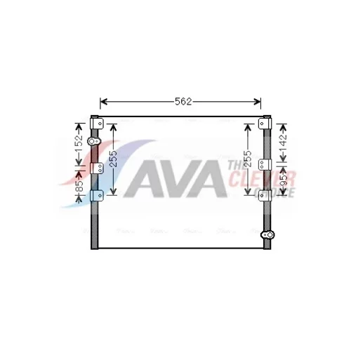 Kondenzátor klimatizácie AVA QUALITY COOLING TO5278
