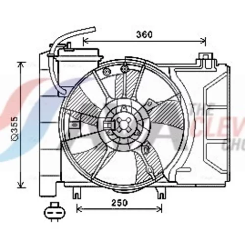 Ventilátor chladenia motora TO7647 (AVA QUALITY COOLING)