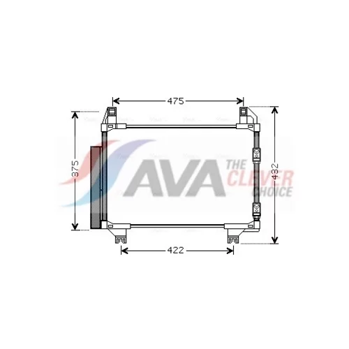 Kondenzátor klimatizácie AVA QUALITY COOLING TOA5404D