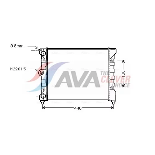 Chladič motora AVA QUALITY COOLING VN2038