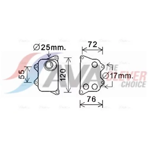 Chladič motorového oleja AVA QUALITY COOLING VN3390