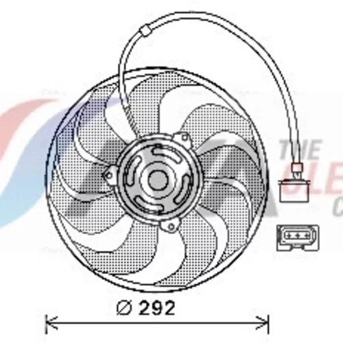 Ventilátor chladenia motora AVA QUALITY COOLING VN7533