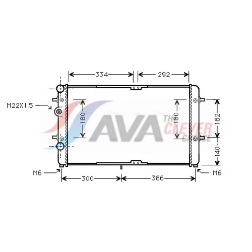 Chladič motora AVA QUALITY COOLING VNA2180