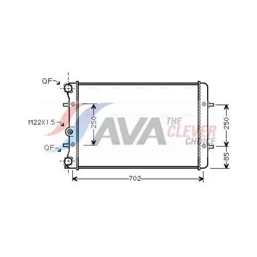 Chladič motora AVA QUALITY COOLING AI2155