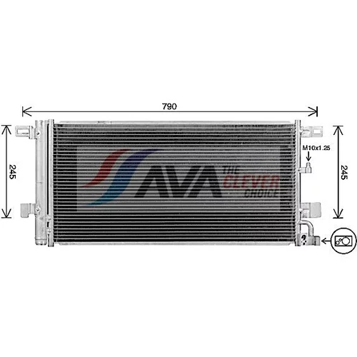 Kondenzátor klimatizácie AVA QUALITY COOLING AI5439D