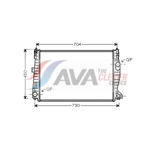 Chladič motora AVA QUALITY COOLING ALA2101