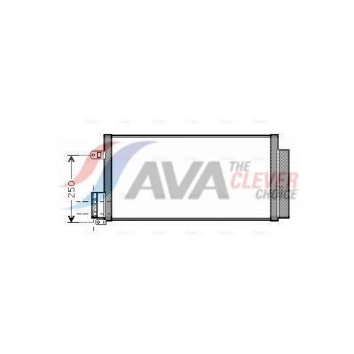 Kondenzátor klimatizácie AVA QUALITY COOLING ALA5116D