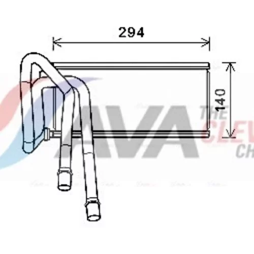 Výmenník tepla vnútorného kúrenia AVA QUALITY COOLING AUA6226