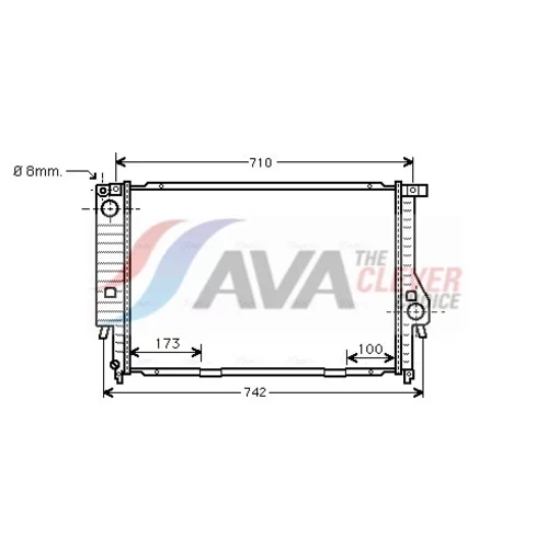 Chladič motora AVA QUALITY COOLING BW2133