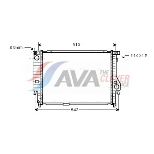 Chladič motora AVA QUALITY COOLING BW2144