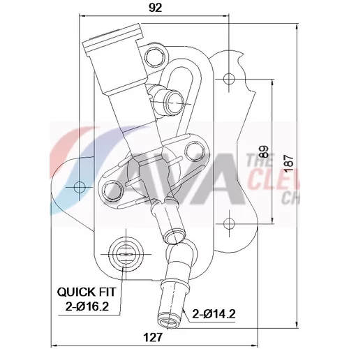 Chladič oleja automatickej prevodovky AVA QUALITY COOLING BW3660