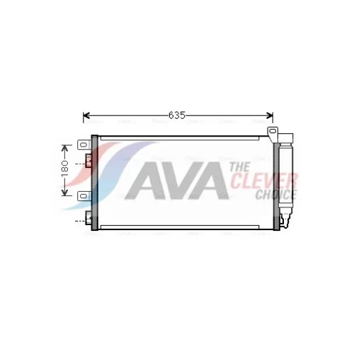 Kondenzátor klimatizácie AVA QUALITY COOLING BWA5256D