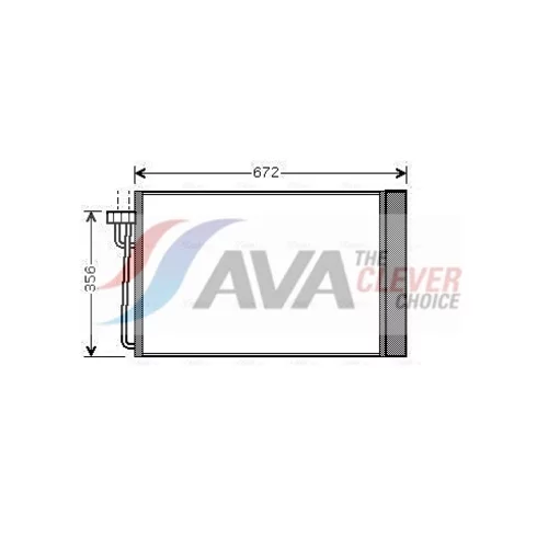 Kondenzátor klimatizácie AVA QUALITY COOLING BWA5267D