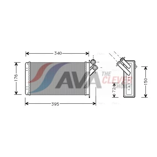 Výmenník tepla vnútorného kúrenia AVA QUALITY COOLING CN6129