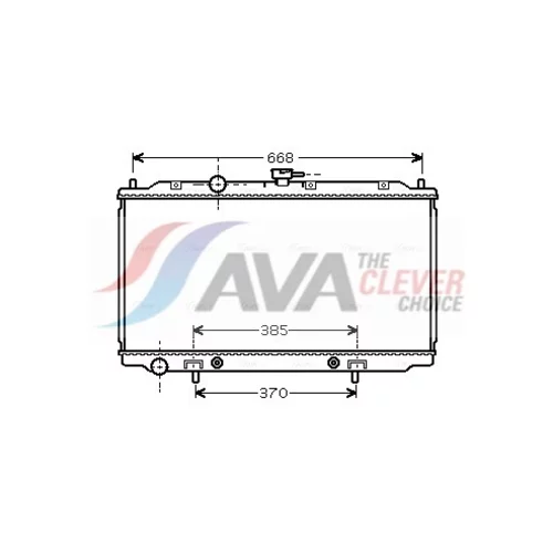 Chladič motora DN2219 (AVA QUALITY COOLING)