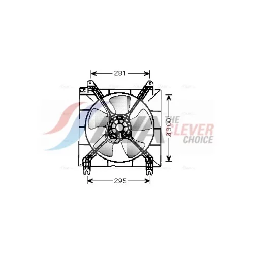 Ventilátor chladenia motora AVA QUALITY COOLING DW7507