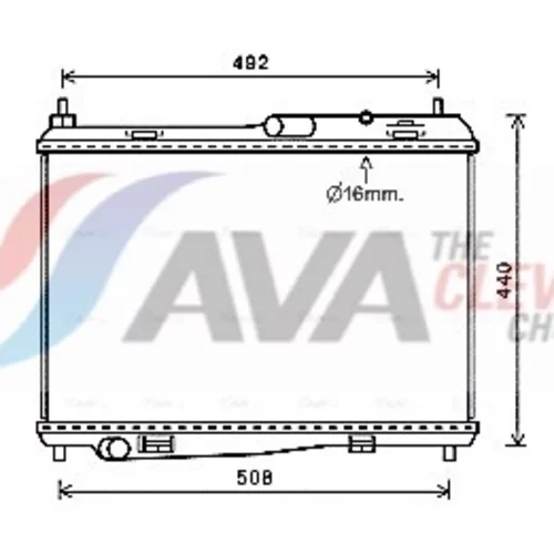 Chladič motora AVA QUALITY COOLING FD2620