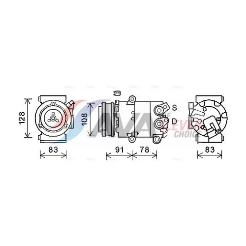 Kompresor klimatizácie AVA QUALITY COOLING FDAK621