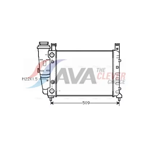 Chladič motora AVA QUALITY COOLING FT2040