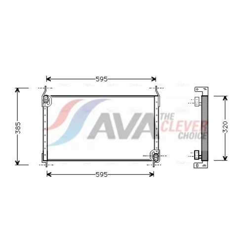 Kondenzátor klimatizácie AVA QUALITY COOLING FT5173