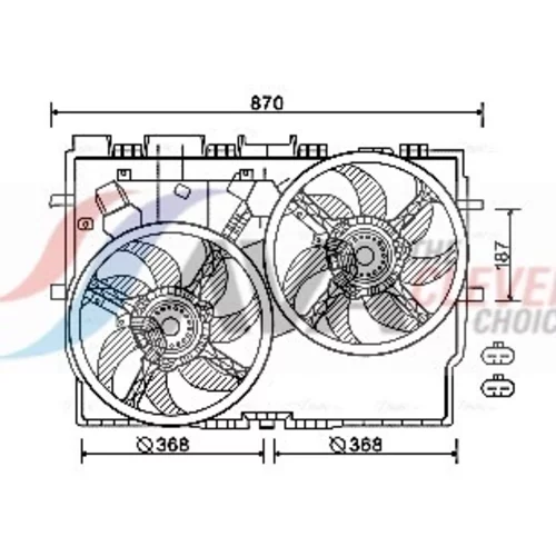 Ventilátor chladenia motora FT7583 (AVA QUALITY COOLING)