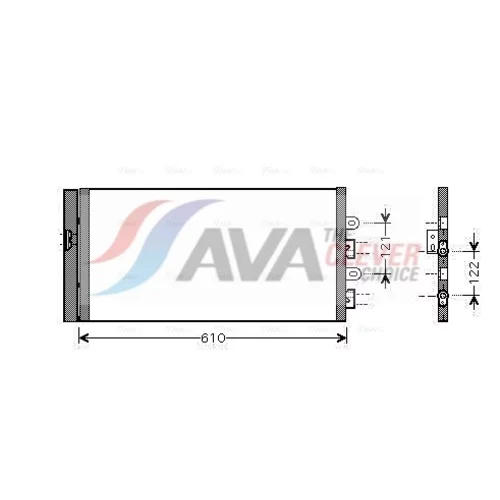Kondenzátor klimatizácie AVA QUALITY COOLING FTA5298D
