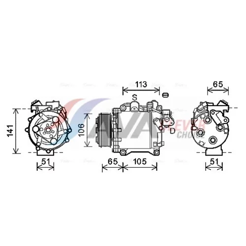 Kompresor klimatizácie AVA QUALITY COOLING HDAK263