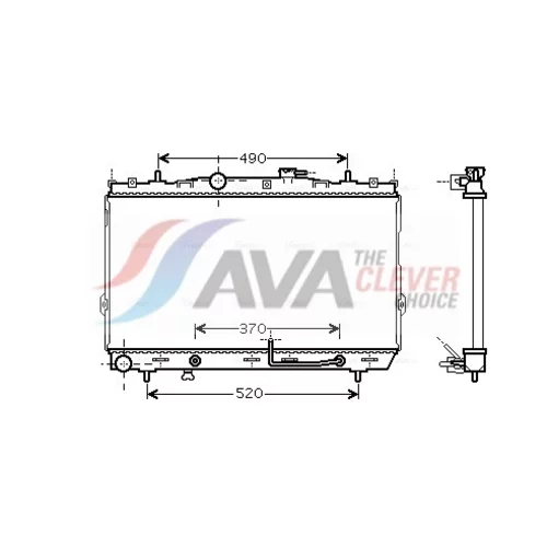 Chladič motora AVA QUALITY COOLING HY2105