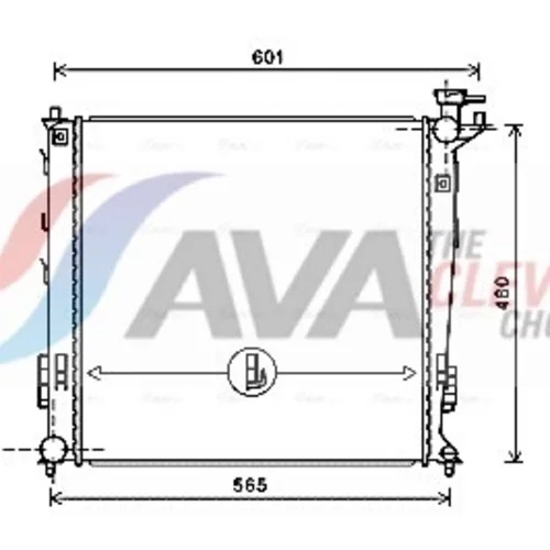 Chladič motora AVA QUALITY COOLING KAA2239