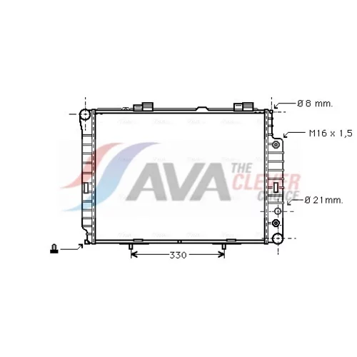 Chladič motora AVA QUALITY COOLING MSA2214