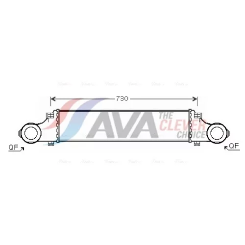 Chladič plniaceho vzduchu AVA QUALITY COOLING MSA4354