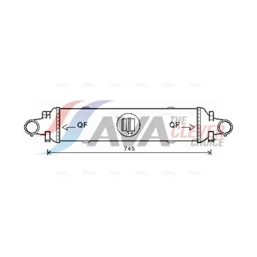 Chladič plniaceho vzduchu AVA QUALITY COOLING MSA4593