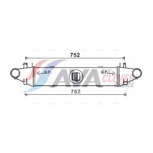 Chladič plniaceho vzduchu AVA QUALITY COOLING MSA4596