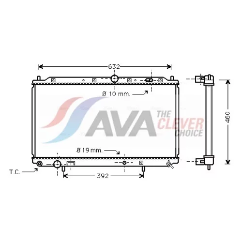Chladič motora AVA QUALITY COOLING MT2116