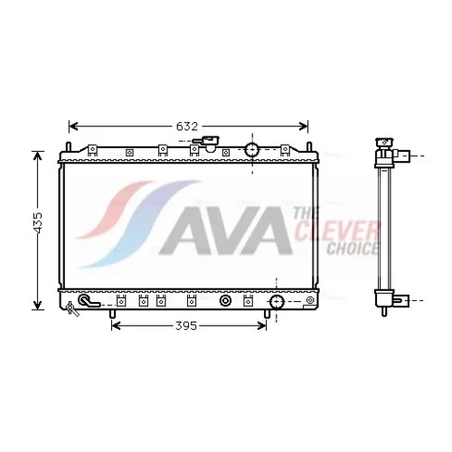 Chladič motora AVA QUALITY COOLING MT2129