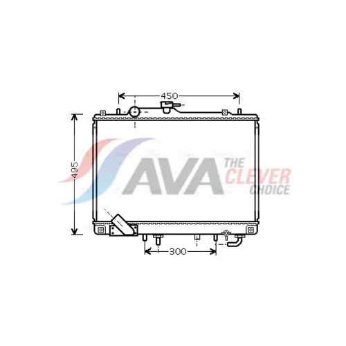 Chladič motora MT2157 (AVA QUALITY COOLING)